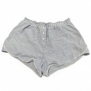 Blue and White pinstriped casual shorts L